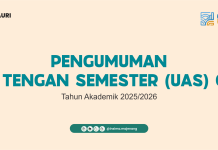 PENGUMUMAN UAS GENAP T.A. 2025/2026